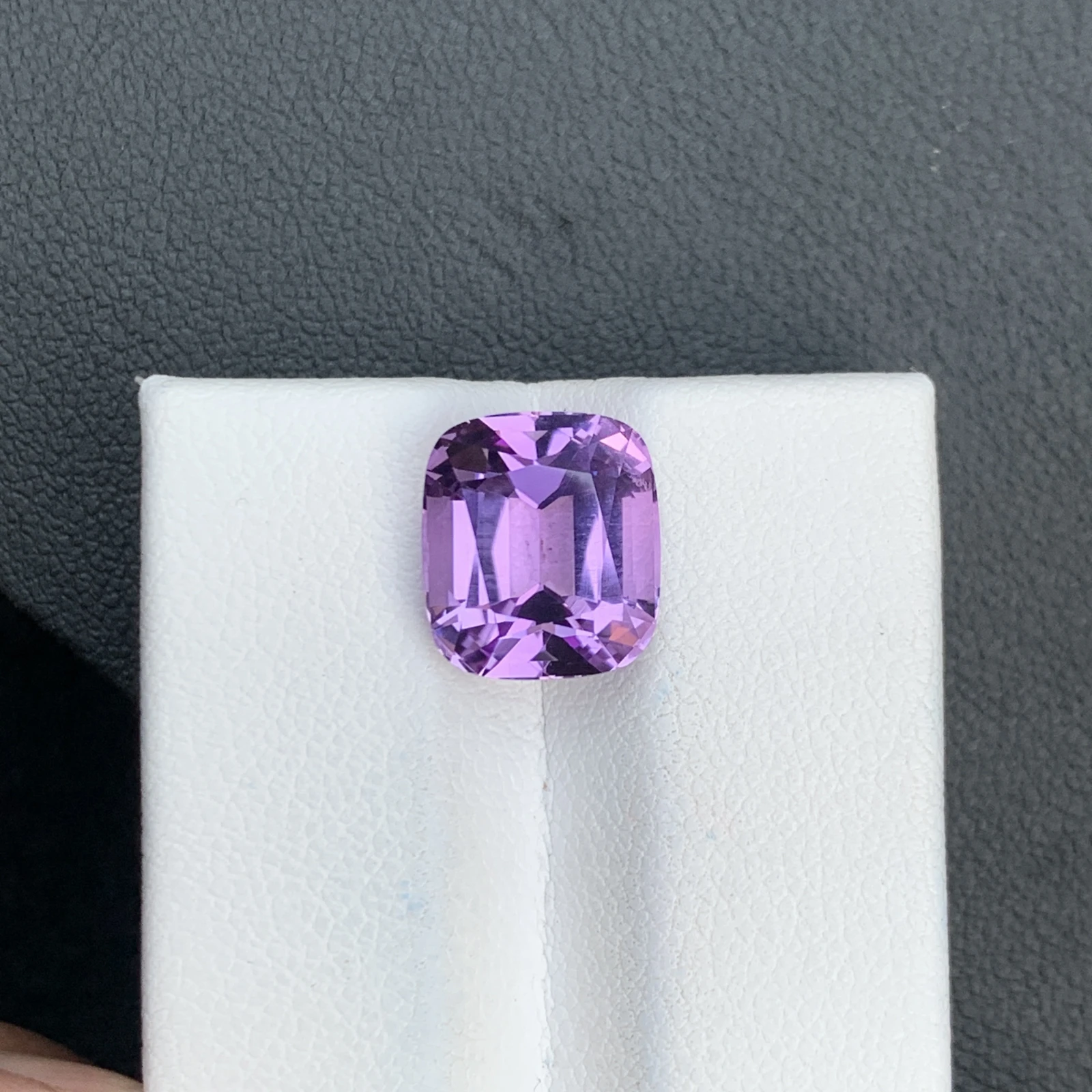 5.64 ct Natural Purple Amethyst Cushion Shape Loose Gemstone — view 11